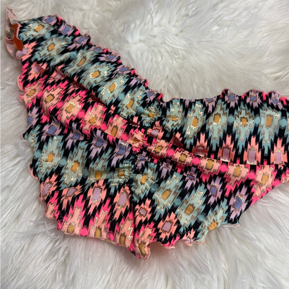 Victoria Secret |Colorful | Ruffled Bikini Bottom | Medium - Picture 6 of 8